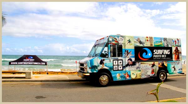 Surfing Puerto Rico's Truck at La Pared Beach.